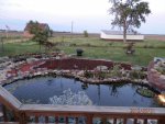 New sitting area with brown mulch finished.JPG