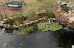 Moved pink and white lilies on top of basket.JPG