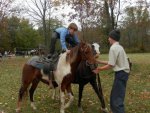 Younger boy on the ponies.JPG