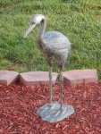 Heron metal statue.JPG