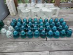 38 blue 5 clear insulators.JPG